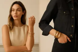 Bracciali rigidi: con quali outfit funzionano meglio e l’abbinamento che pochi considerano