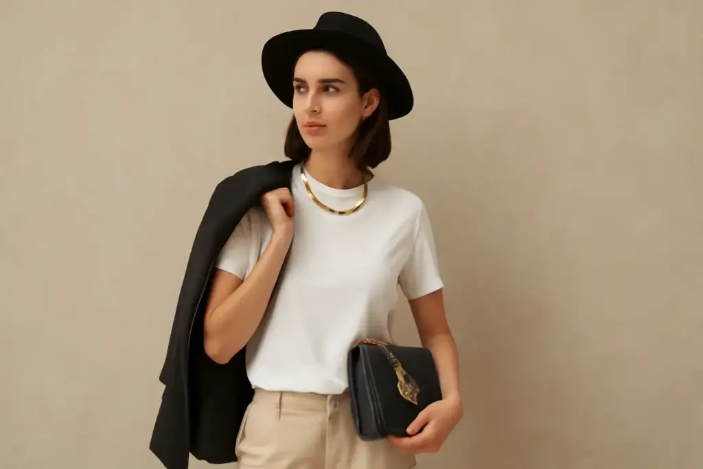 La scelta degli accessori per un outfit basic: come elevare un look minimal senza esagerare