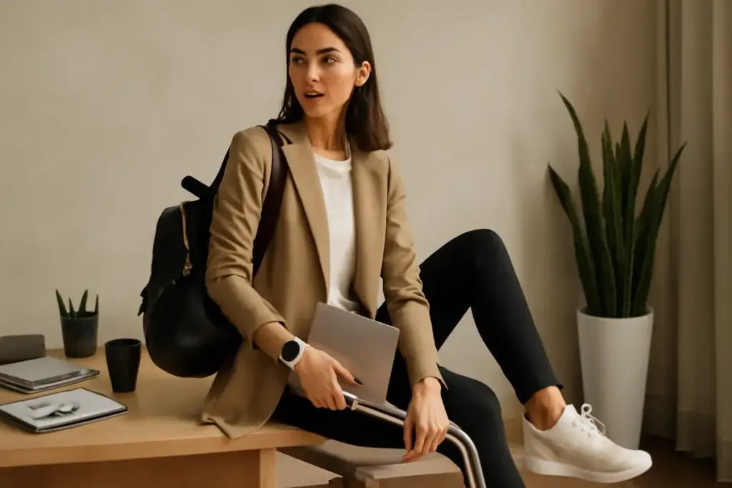 Accessori sporty-chic per l’ufficio: un’accoppiata che funziona anche fuori dalla palestra
