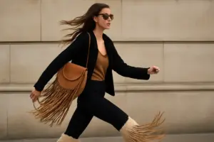 Trend accessori con frange: valorizzano il movimento e danno carattere al tuo look