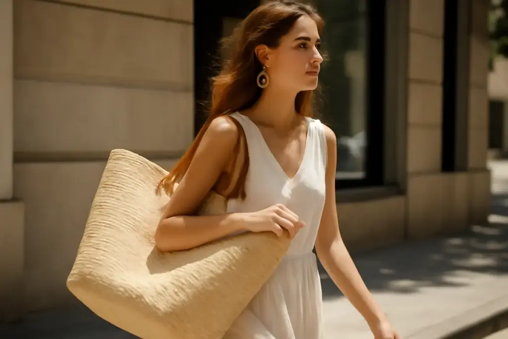 Come portare gli accessori oversize di giorno senza appesantire l’outfit? Un segreto di leggerezza