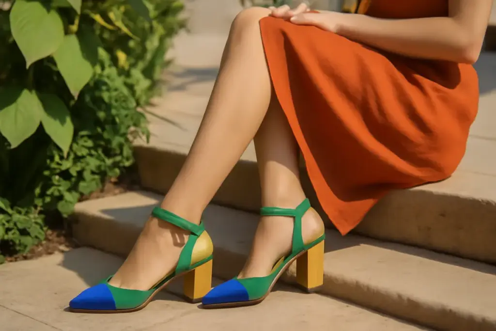 Scarpe color block: perché sono il dettaglio che cambia tutto in primavera-estate