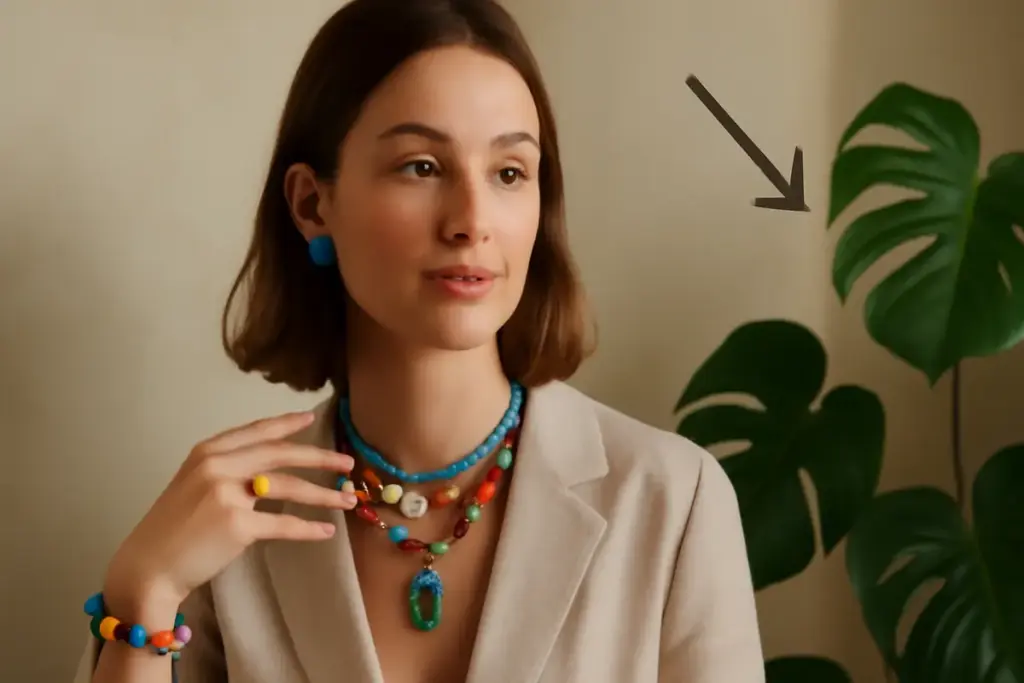 Come indossare bijoux colorati? Strategie creative per non cadere nell’eccesso