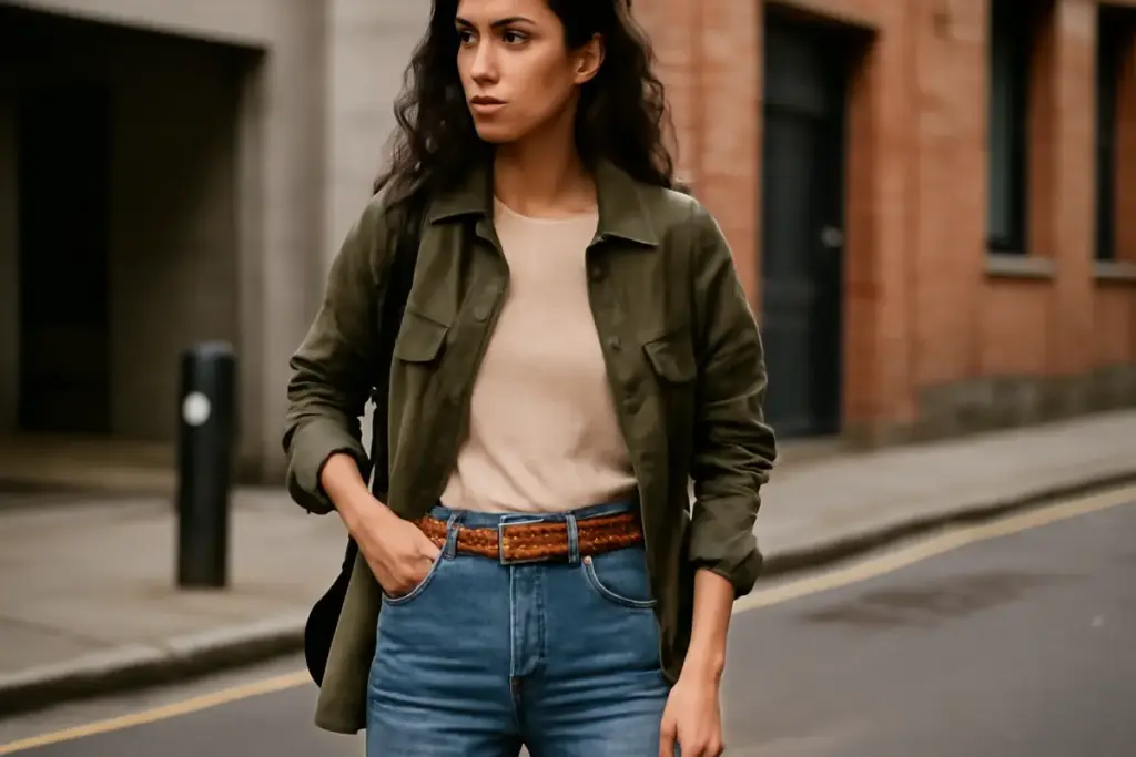 Cinture stampate: come integrarle nei look urbani senza errori e il dettaglio che fa la differenza