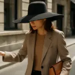 Portare cappelli con maxi falda: come mantenere equilibrio tra eleganza e praticità?